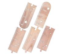Milisten Wooden Star Growth Chart for Height Measurement Wall Ruler with Design Versatile Nursery Decor for Boys and Bedroom and Simple Style