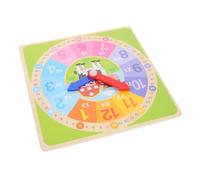 Milisten Wooden Teaching Clock Educational for Recognition Learning Tool Interactive Math Learning Clock for Early Childhood Development and Parent Engagement