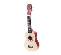 Milisten Wooden Ukulele Toy for Boys and Girls Burlywood Simulated Early Educational Musical Instrument for Creative Play for Ages and up