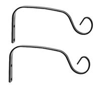 Milisten Wrought Iron Hanging Basket Brackets Black Bird Nest Hangers Wall Mounted Plant Holders with Coating for Garden Patio Porch Balcony Decoration