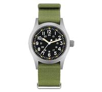 Militado ML05 38mm VH31 Quartz Watch - Domed Sapphire Crystal Field Watch C3 Super Luminous Retro Sweep Wrist Watch for Men 100M Waterproof