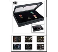 Militaria Collector's Showcase Black Edition Foam Insert Safe 5678 400x300x55mm