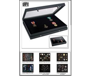 Militaria Collector's Showcase Black Edition Foam Insert Safe 5678 400x300x55mm