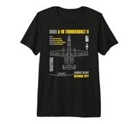 Military Aircraft A-10 Thunderbolt II Warthog USAF Premium T-Shirt