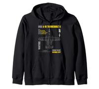 Military Aircraft A-10 Thunderbolt II Warthog USAF Zip Hoodie