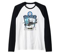 Military Aircraft AH-64 Longbow Attack Helicopter Raglan Baseball Tee