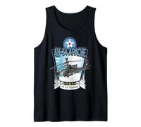 Military Aircraft AH-64 Longbow Attack Helicopter Tank Top