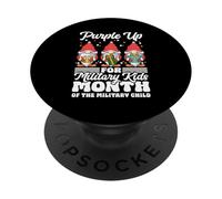 Military Appreciation Three Gnomes Christmas Military Child PopSockets Adhesive PopGrip