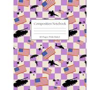 Military Army Navy Marines Air force Composition Notebook: Tanks, Helicopter, Jet, Soldier, American flag Wide-Ruled Lined Paper Journal, 110 Pages, for Kids, Teens and Adults