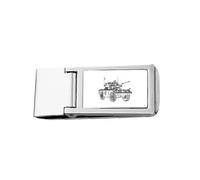 Military Art Deco Fashion Slim Money Clip Stainless Holder Pocket Wallet