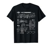Military Aviation A-10 Thunderbolt blueprint T-Shirt