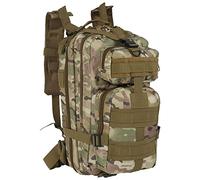 Military Backpack Tactical Assault Rucksack, Oxford Fabric Multifunctional Compartment Molle Backpack Daypack Hiking Bag with Detachable Shoulder Strap and Dual Zippers for Outdoor Sports