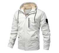 Military Bomber Jacket Classic Retro Scooter Jackets Button Down Lightweight Coat Mod Skin Tartan Lining Water-Resistant Windbreaker Coats Adults Unisex Tops for Men UK Flap Pockets
