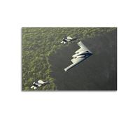 Military Bomber Poster B-2 Spirit Fighter Jet Poster Decorative Painting Canvas Wall Posters And Art Picture Print Modern Family Bedroom Decor Posters 12x18inch(30x45cm)