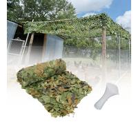 Military Camo Netting Camouflage Mesh Net 12 3 8 4 6 18m, Heavy Duty Camo Net for Hunting, Shooting Blind, Garden Sunshade, Fence Privacy Screen, Carport Cover, Party Decor, Camping(Green,2m x 6m)