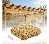 Military Camo Netting Camouflage Mesh Net 12 3 8 4 6 18m, Heavy Duty Camo Net for Hunting, Shooting Blind, Garden Sunshade, Fence Privacy Screen, Carport Cover, Party Decor, Camping(Sand,1m x 2m)