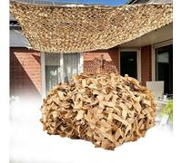 Military Camouflage Net, Mesh Backing Oxford Fabric Camo Net Military Surplus, Hunting Blind, Party Decorations, Photograph and Car Cover 2x3.0m 3.0x4.0m 5x6m 8x10m 10x12m(Sand color,8x9m)