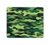 Military Camouflage Seamless Pattern Gaming Mouse Pad Small Mouse Mat with Stitched Edges Non-Slip Long Desk Pad 12x10 in Desk Mat for Keyboard Home Office Gaming Work