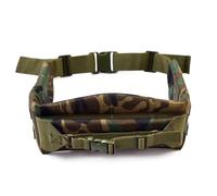 Military Camping Hiking ALICE Pack Kidney Pad Waist Belt, Tactical Hip Belt LC-2 Rucksack Frame, 12mm Padded, 220LB Carry, Woodland Camo, L
