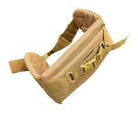 Military Camping Hiking ALICE Pack Kidney Pad Waist Belt, Tactical Hip Belt LC-2 Rucksack Frame, 12mm Padded, 220LB Carry, Coyote Brown, Large