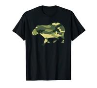 Military Capybara Camo Men Print US Mammal Veteran Gift T-Shirt