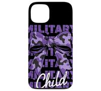 Military Child Purple Camouflage Bow Month Family Support Case for iPhone 13