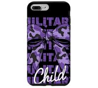 Military Child Purple Camouflage Bow Month Family Support Case for iPhone 7 Plus/8 Plus