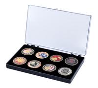 Military Coin Display Case, Challenge Coin Holder for Collet 8 Commemorative Medal,Poker Chip(Pack of 2)