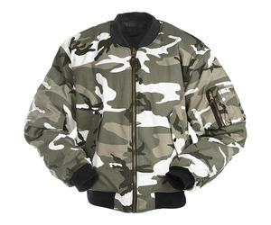 MILITARY COMBAT MA1 ARMY FLIGHT PILOT BOMBER MENS JACKET URBAN CAMOUFLAGE S-3XL