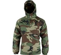 Woodland Camo Combat Anorak - Pullover Smock Hooded Fleece Winter Windproof New