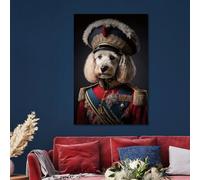 Military Dog Tempered Glass Wall Art