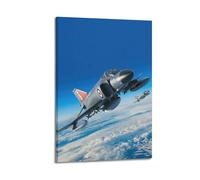 Military Fighter Aircraft Poster F-4 Phantom II Fighter Plane Decorative Painting Canvas Art Picture 12x18inch(30x45cm)