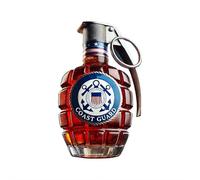 Military Gift Whiskey Decanter - Grenade Shape Glass Bottle 300ml, Unique Engraved & Leak-Proof Liquor Spirit Decanter for Veterans, Army Birthday Gift for Military Lovers & Men (style C)