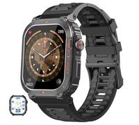 Military GPS Smart Watch for Men with Offline Map/Air Pressure/Altitude/Compass,smart Watch for Android Phones and iPhone,Waterproof Fitness Tracker with Blood Oxygen/Heart Rate/Sleep/100+ Sport Modes