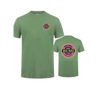 (Military green, M) Sex Wax Mr Zogs Surf T Shirt Men Casual Sex Wax T-shirts Summer Short Sleeve Cotton Mans Cool Tops DZ-031