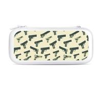 Military Gun Pattern Printed Slim Carrying Case for Switch Hard Portable Protective Cover for Game Card
