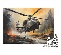Military Helicopter Attack Jigsaw Puzzles for Adults Interesting Puzzles 1000 Pieces Impossible Puzzle for Adults Gifts 70x50cm/1000pcs