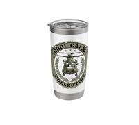 Military Helicopter Patch Cool Calm Collective Aviation Stainless Steel Insulated Tumbler