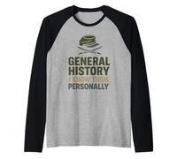 Military Historian Battlefield Research War Strategy Nerd Raglan Baseball Tee