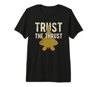 Military Jet Fighter Aircraft Trust The Thrust Premium T-Shirt