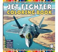 Military Jet Fighter Plane Coloring Book for Kids Adults Boys Girls 50 Pages Single Sided Plane Coloring Book Fighter Jet Airplane Coloring Book Gift ... Day Gift Aviation Aircraft Coloring Book