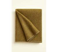 Military Khaki Wool Blanket, 200x155 cm - Heavy Duty Thick Warm and Durable Wool Weighted Throw Blanket for Camping, Hiking, Survival, Emergency Or Travel