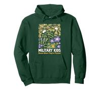 Military Kid Dandelion Bloom Where They're Planted Purple Up Pullover Hoodie