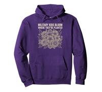 Military Kids Bloom Where They're Planted Military Child Pullover Hoodie