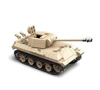 Military Leopard Medium Tank Building Block, WW2 Army Tank Toys Building Kit, Great Gifts for Military Enthusiasts and Boys, 472 PCS Leopard V Tank Model Set