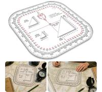 Military Map Protractor and Coordinate Scale for Land Navigation - UTM/MGRS Standard Grid Reader, 1:25,000 1:50,000 1:100,000 1:250,000 Scales, 5.5 x 5.5 Inch Durable Navigation Tool