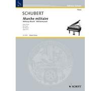 Military March op. 51/1 piano easy version Schubert Schott Frères Saddle-wire st