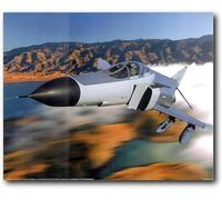 Military Md F4 Phantom Ii Flying Jet Aircraft Colorful Artwork Unique Birthday Present Educational Gift Home Decor Puzzle Entertainment Toys Intellectual Game_500pcs