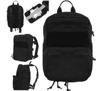 Military Multipurpose Tactical Backpacks Molle Army Assault Pack 3 Day Bug Out Bag Hiking Treeking Camouflage Hunting Rucksack(Black)