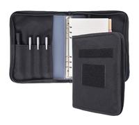 Military Notebook Cover with 6 Ring Binder, Military Padfolio Ring Binder with Zippered Portfolio Organizer, Detachable A5 Notebook Holder and Travelers Notebook Cover,Tactical Notebook Cover for Army